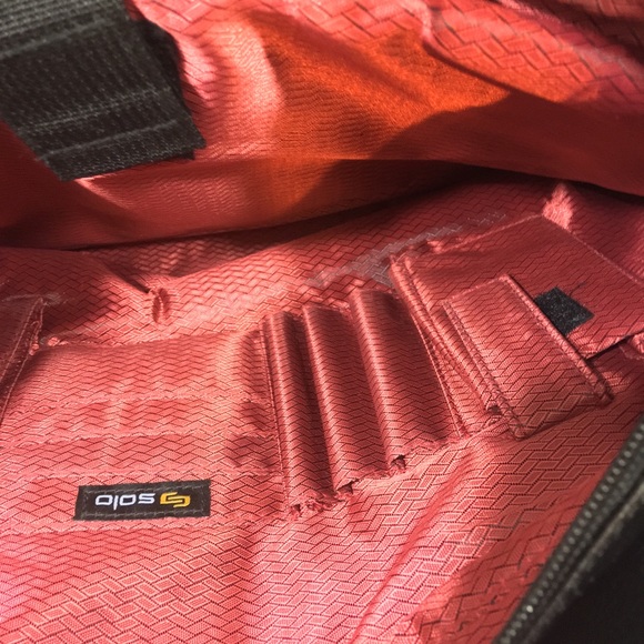 Solo Classic Laptop Tote Bag Briefcase Black - Picture 5 of 9